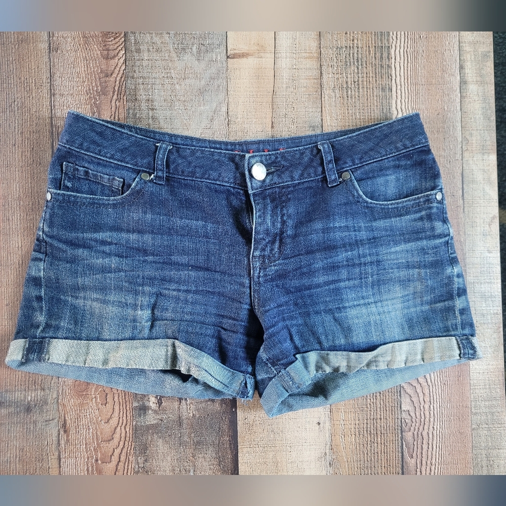 Elle Dark Blue Denim Jean Shorts